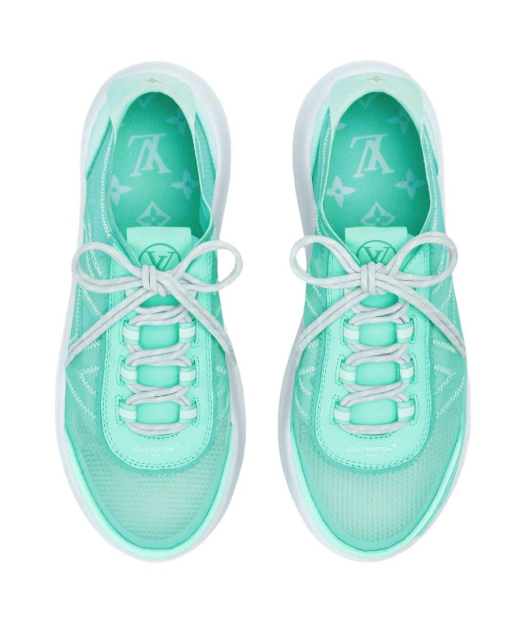 LOUIS VUITTON Зеленые кроссовки, фото 4