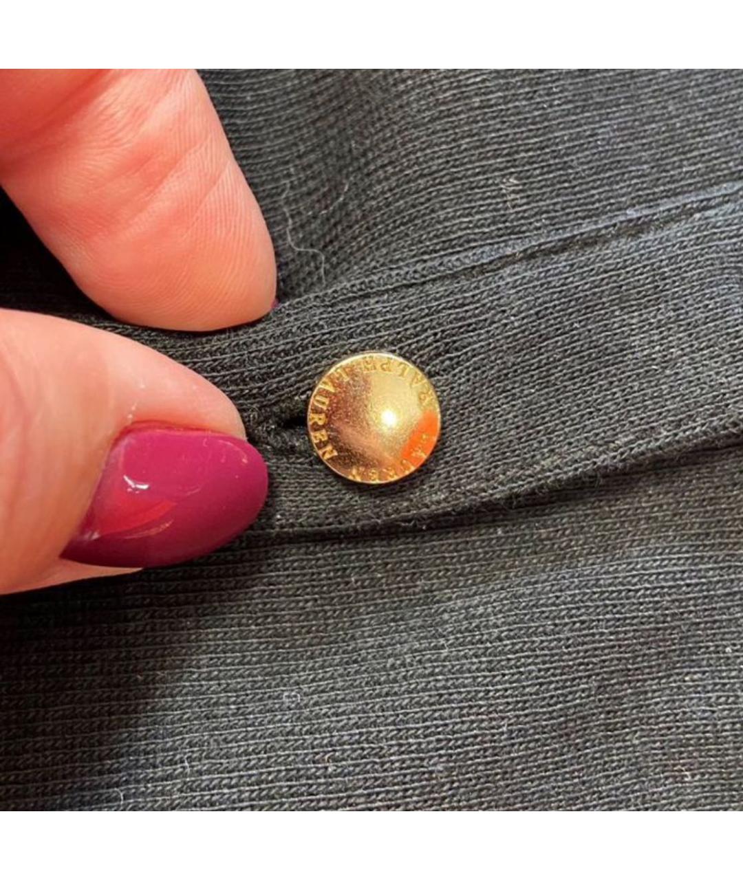 RALPH LAUREN Черный хлопковый джемпер / свитер, фото 5