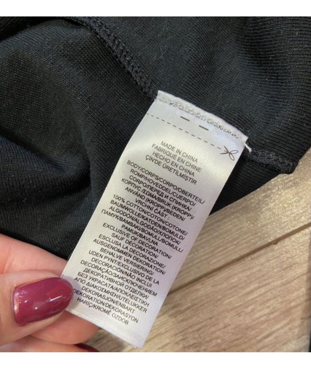 RALPH LAUREN Черный хлопковый джемпер / свитер, фото 6