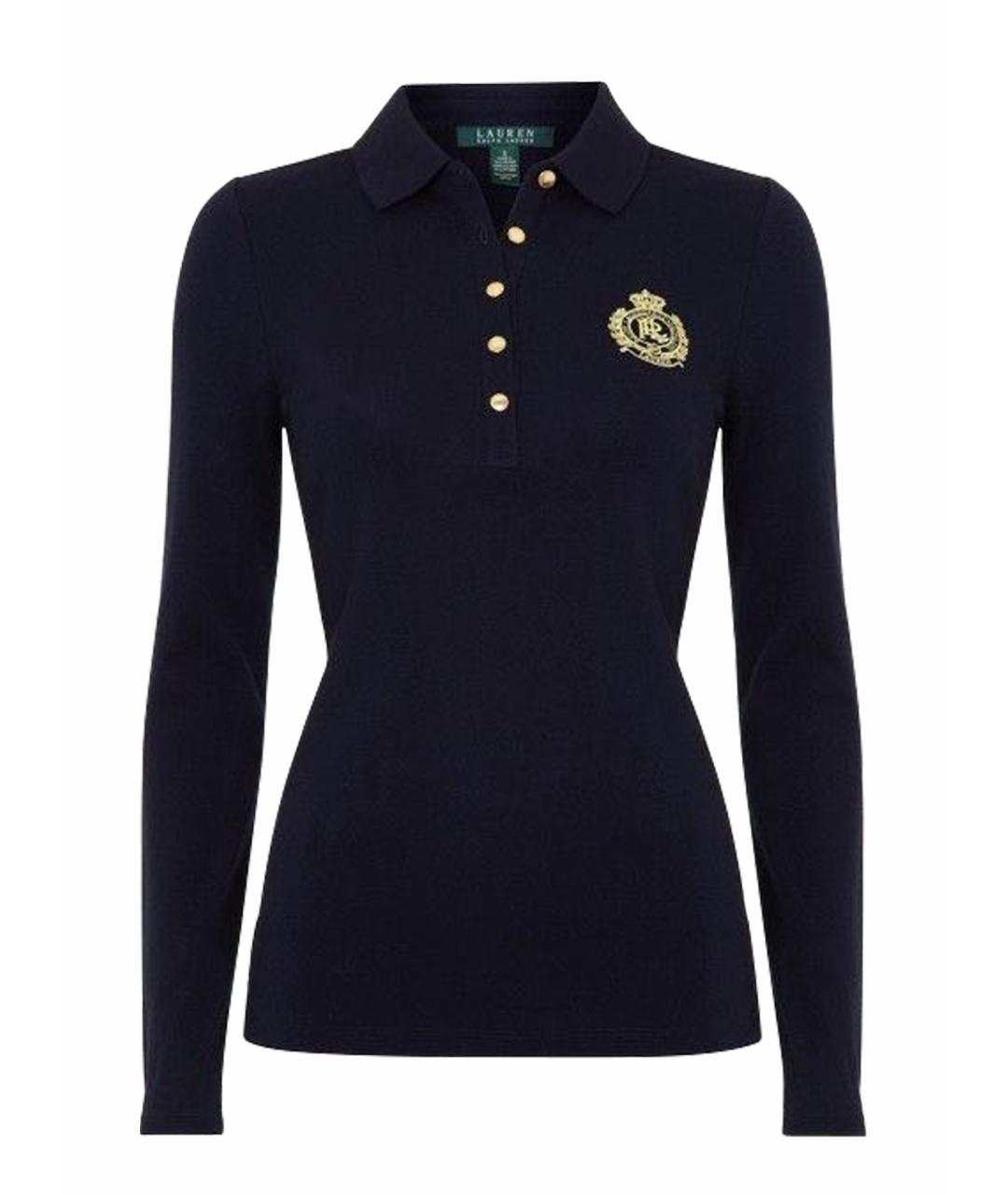 RALPH LAUREN Черный хлопковый джемпер / свитер, фото 1