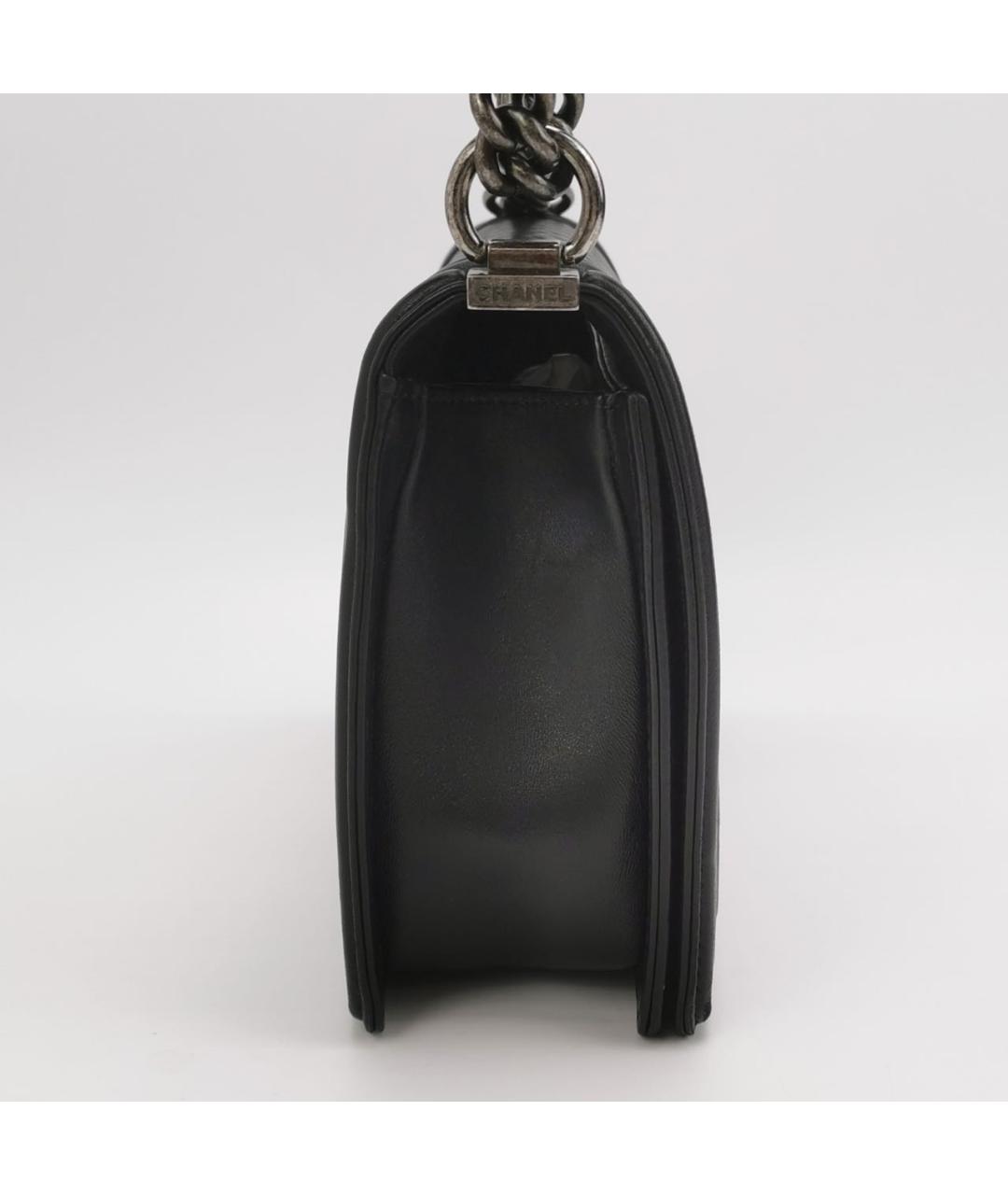 CHANEL Черная кожаная сумка через плечо, фото 3