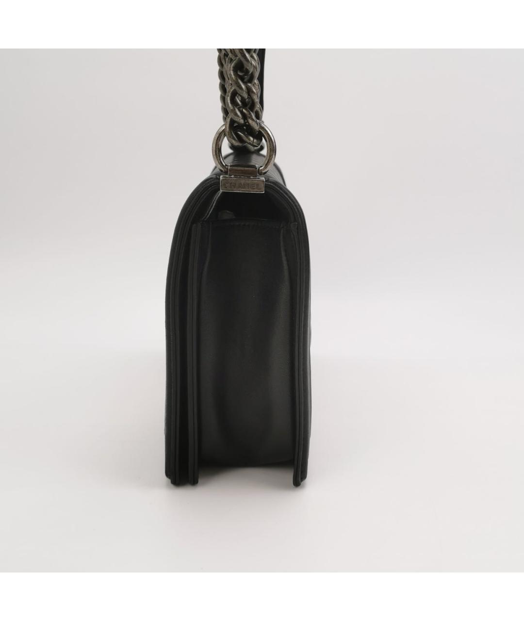 CHANEL Черная кожаная сумка через плечо, фото 2