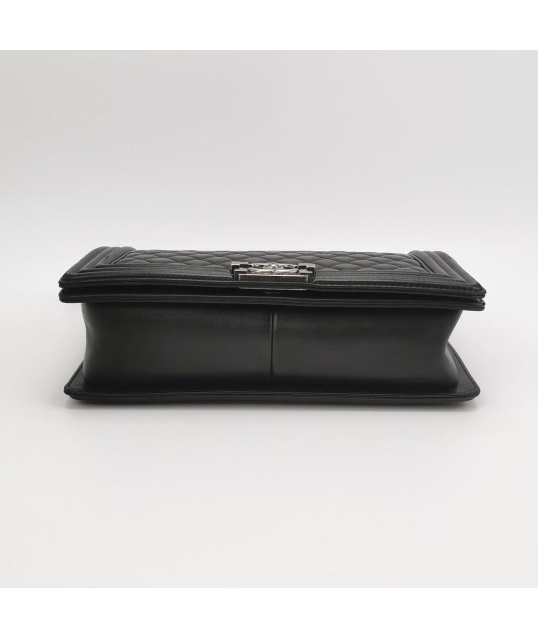 CHANEL Черная кожаная сумка через плечо, фото 5