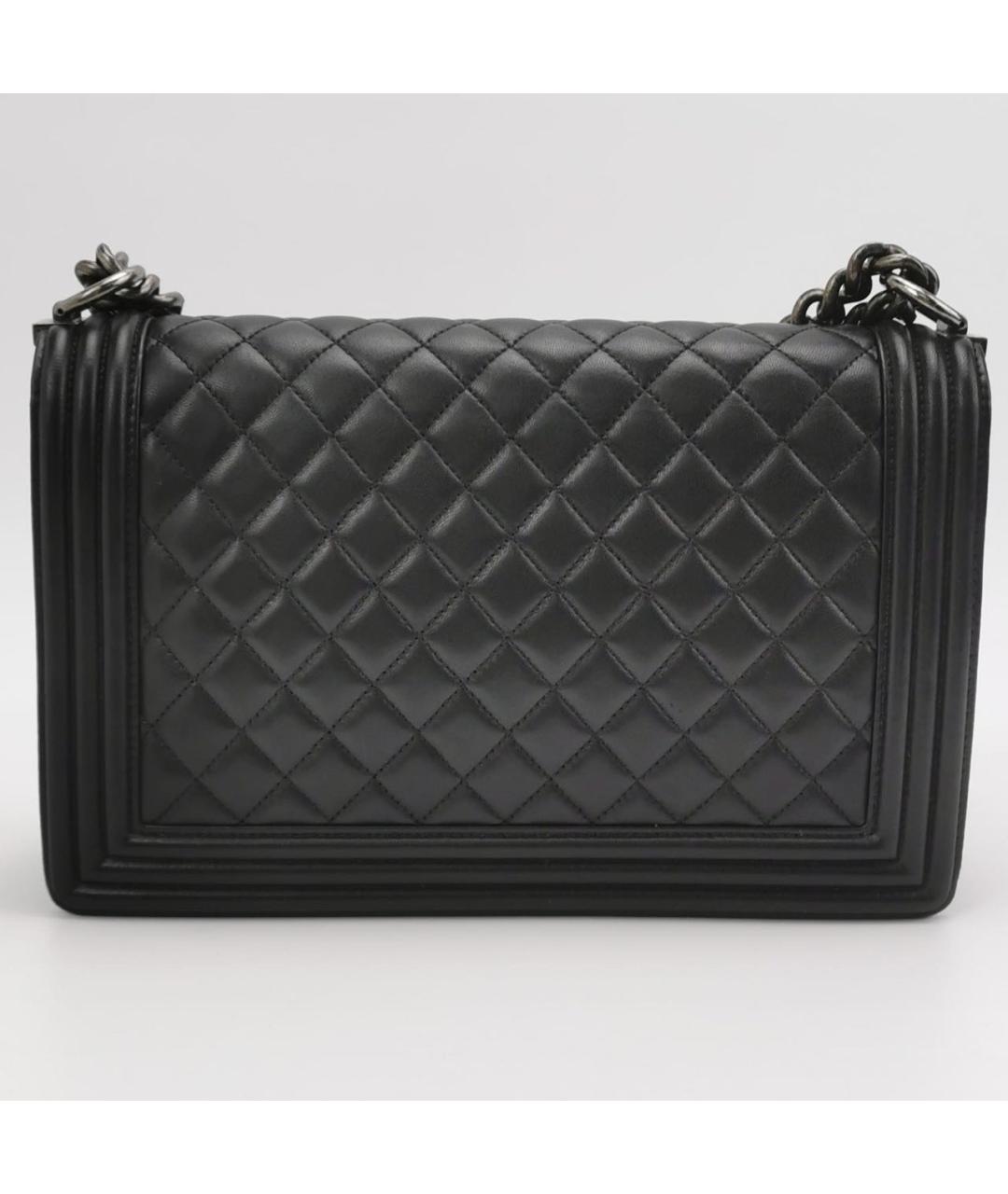 CHANEL Черная кожаная сумка через плечо, фото 4