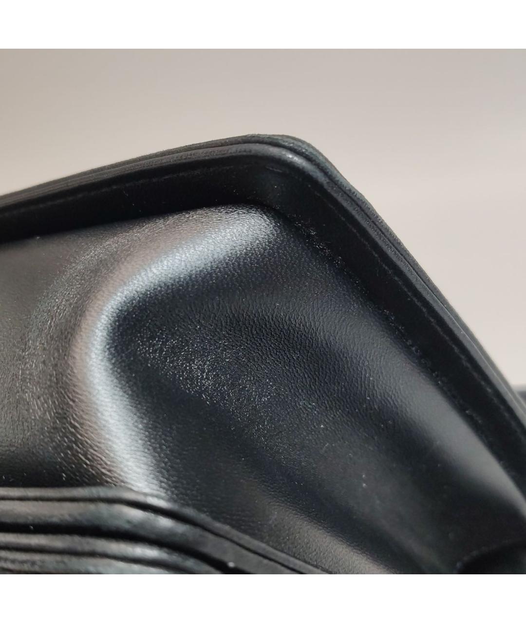 CHANEL Черная кожаная сумка через плечо, фото 8