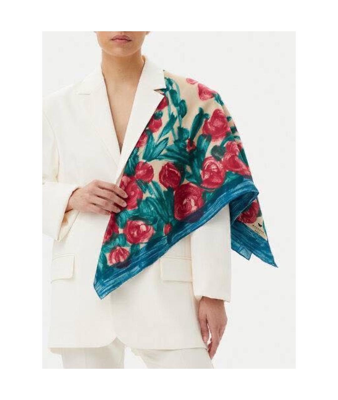 MAX MARA Мульти шелковый платок, фото 4