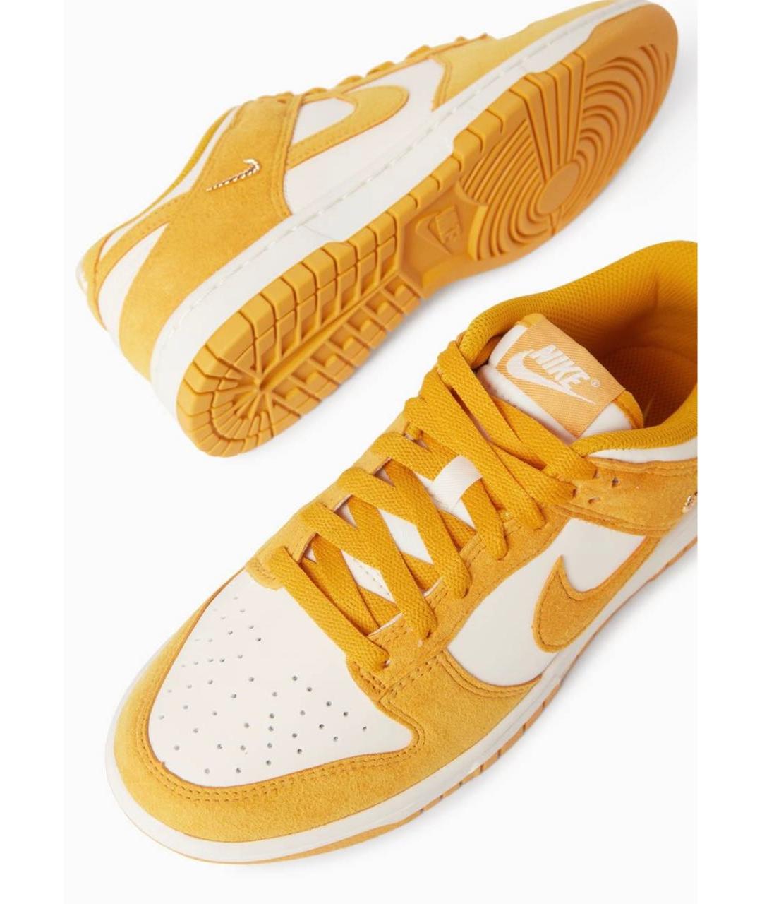 NIKE Оранжевое кожаные кроссовки, фото 3