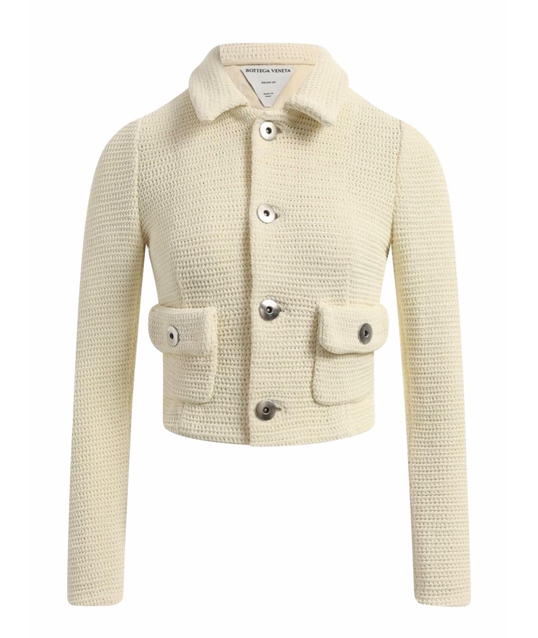 BOTTEGA VENETA Белый жакет/пиджак, фото 1