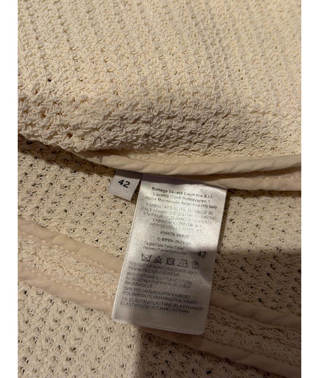 BOTTEGA VENETA Белый жакет/пиджак, фото 5