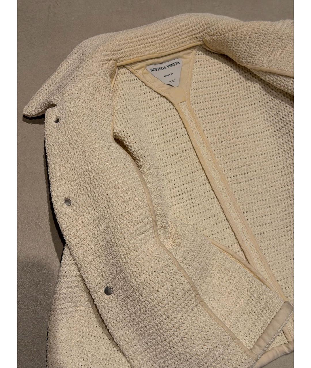 BOTTEGA VENETA Белый жакет/пиджак, фото 4