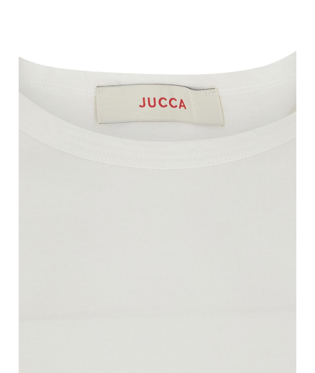 JUCCA Белая хлопковая футболка, фото 3