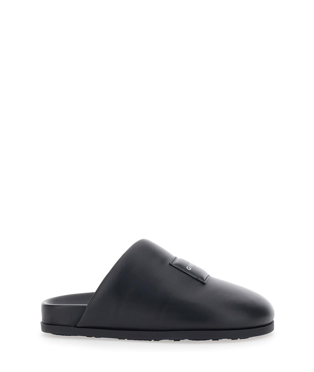 GIVENCHY Черные кожаные мюли, фото 1