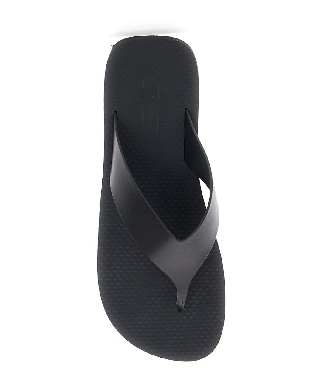 THE ROW Черные кожаные шлепанцы, фото 4