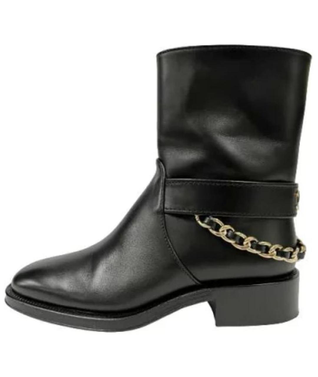 CHANEL Кожаные ботильоны, фото 6