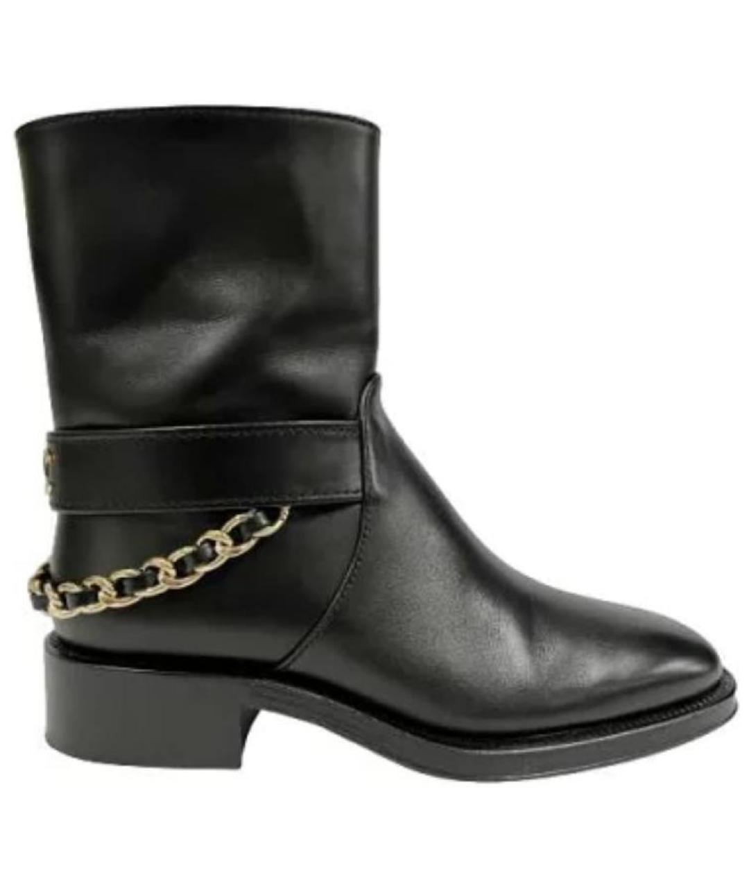 CHANEL Кожаные ботильоны, фото 1