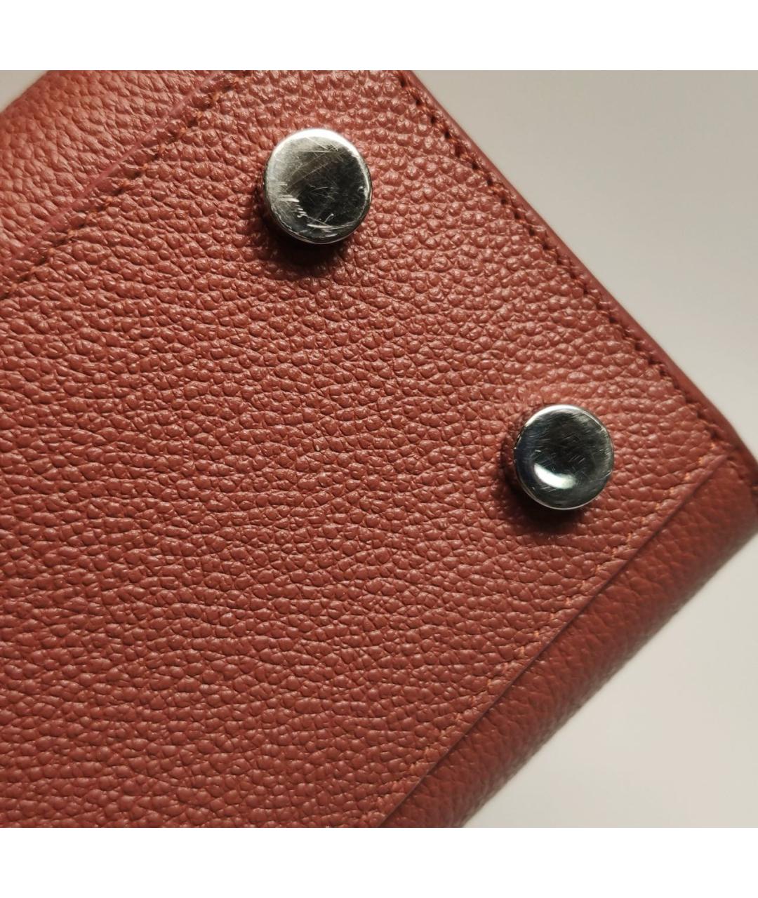 SAINT LAURENT Коралловая кожаная сумка через плечо, фото 7