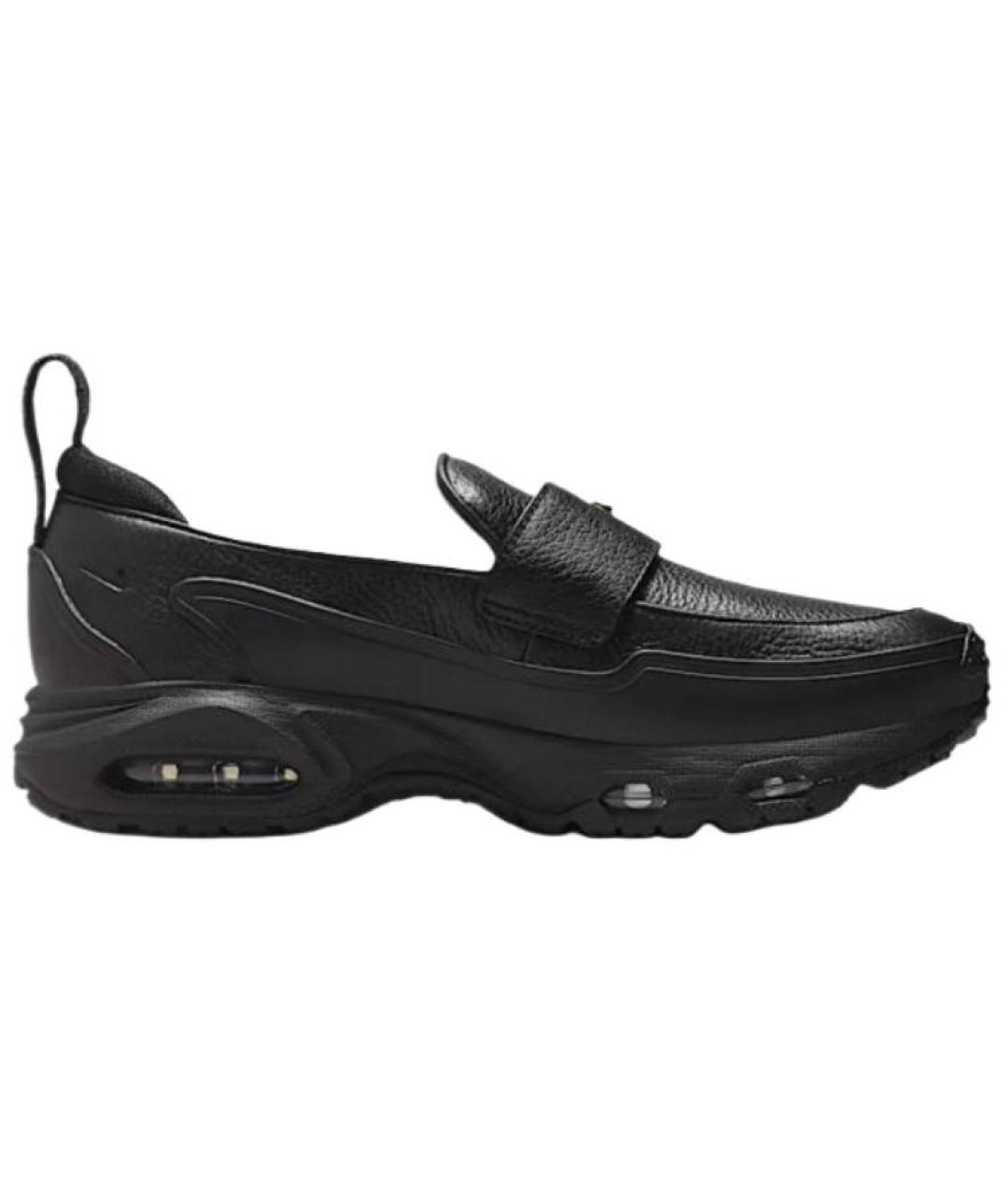 NIKE Черные кожаные лоферы, фото 1