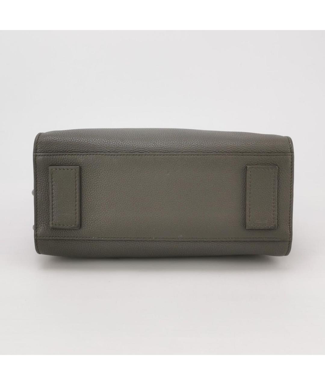 SAINT LAURENT Антрацитовая кожаная сумка через плечо, фото 5