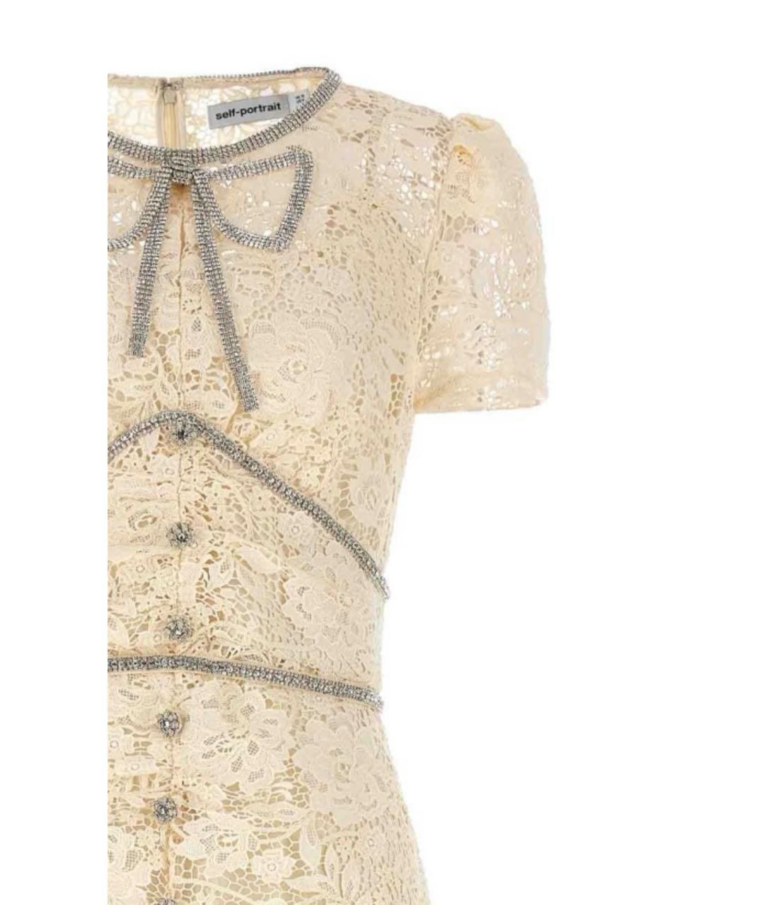 SELF-PORTRAIT Белое кружевное платье, фото 3