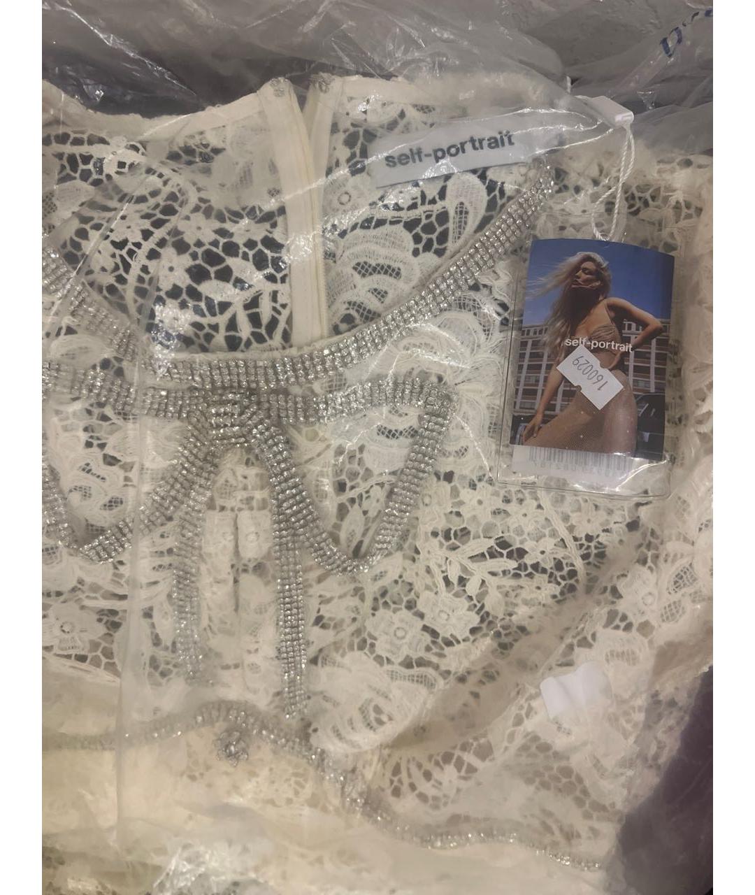 SELF-PORTRAIT Белое кружевное платье, фото 7