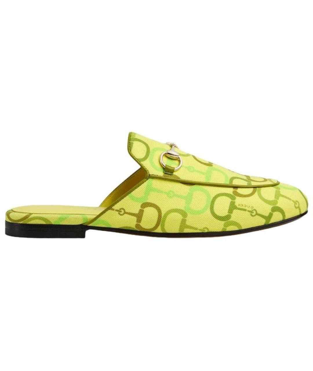 GUCCI Зеленые мюли, фото 1