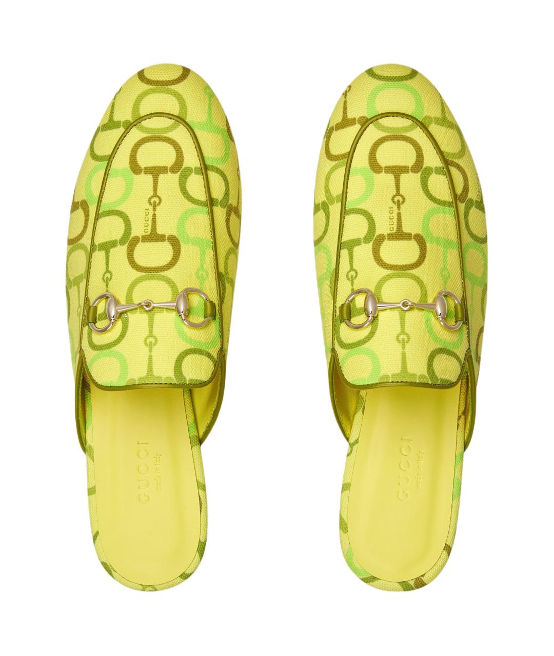 GUCCI Зеленые мюли, фото 3