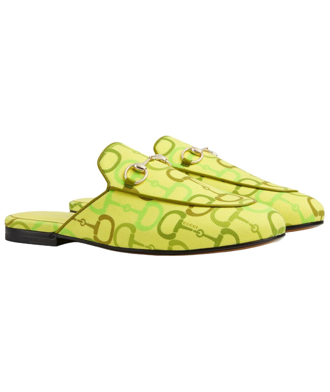 GUCCI Зеленые мюли, фото 2