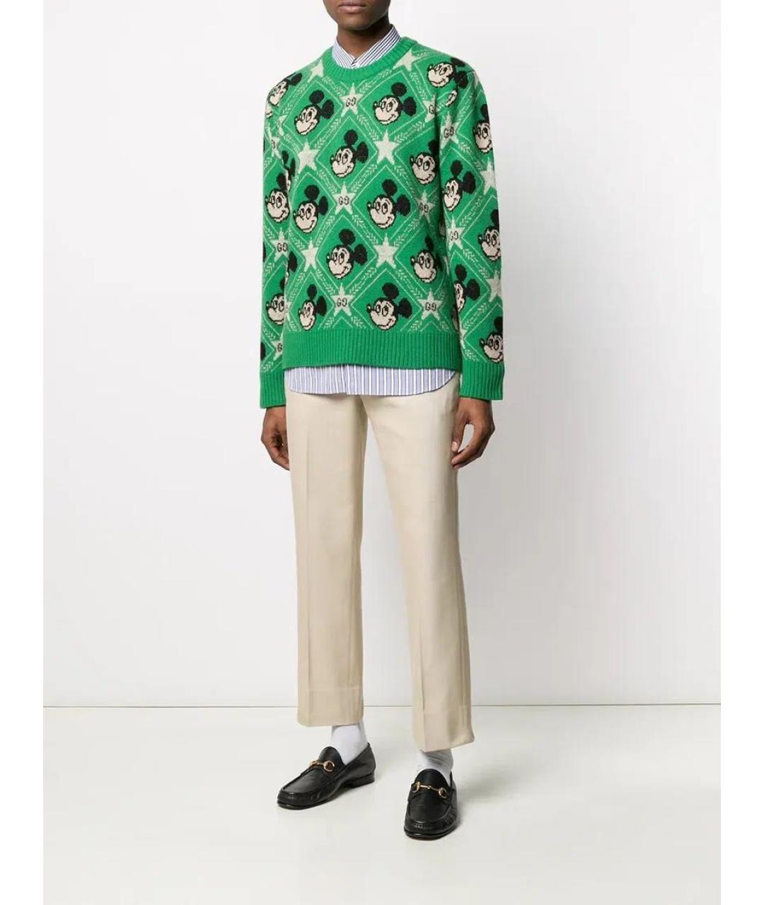 GUCCI Зеленый джемпер / свитер, фото 6