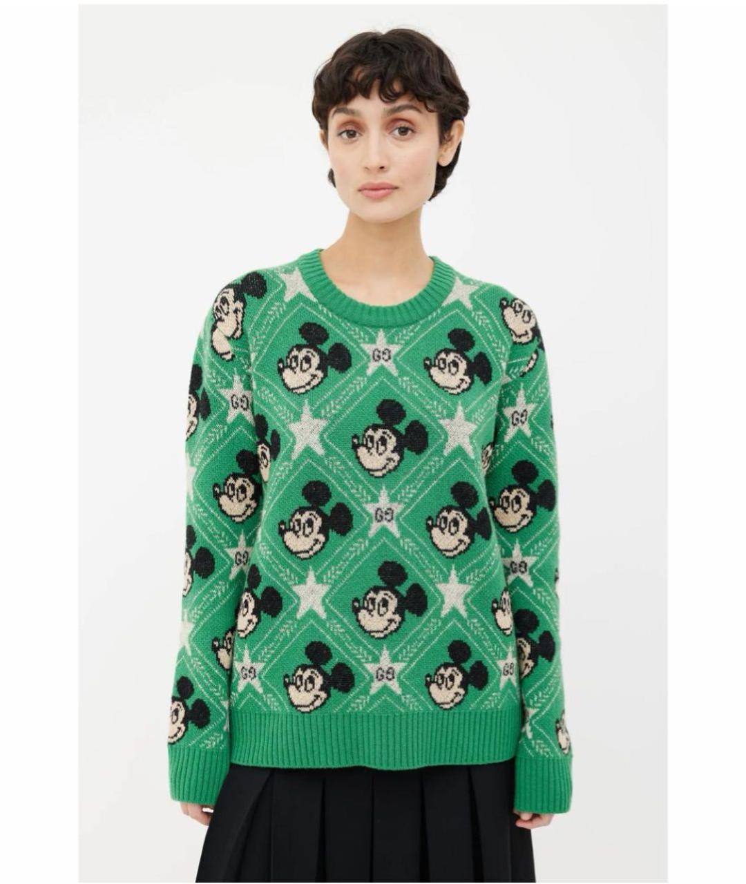 GUCCI Зеленый джемпер / свитер, фото 2