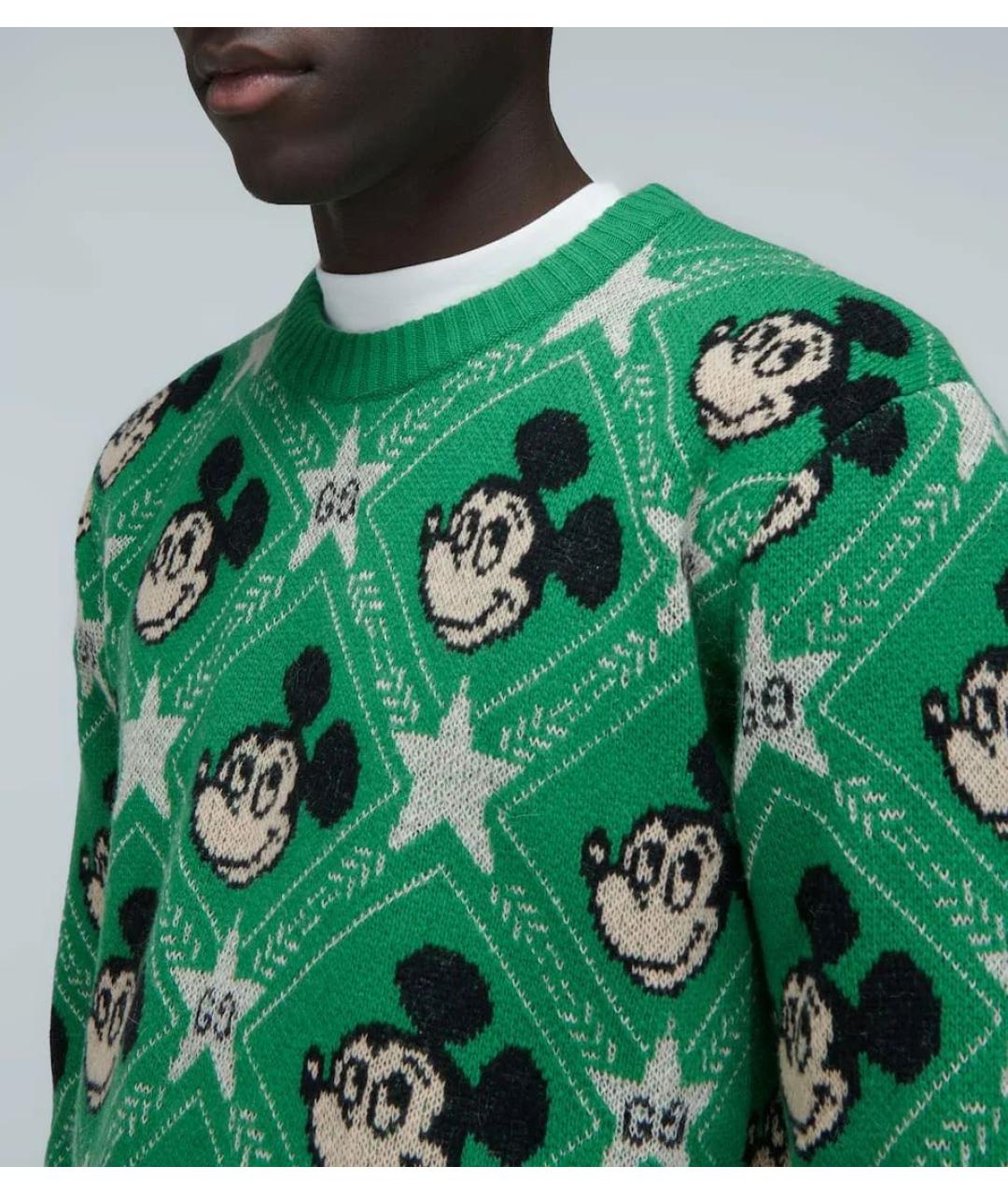 GUCCI Зеленый джемпер / свитер, фото 3