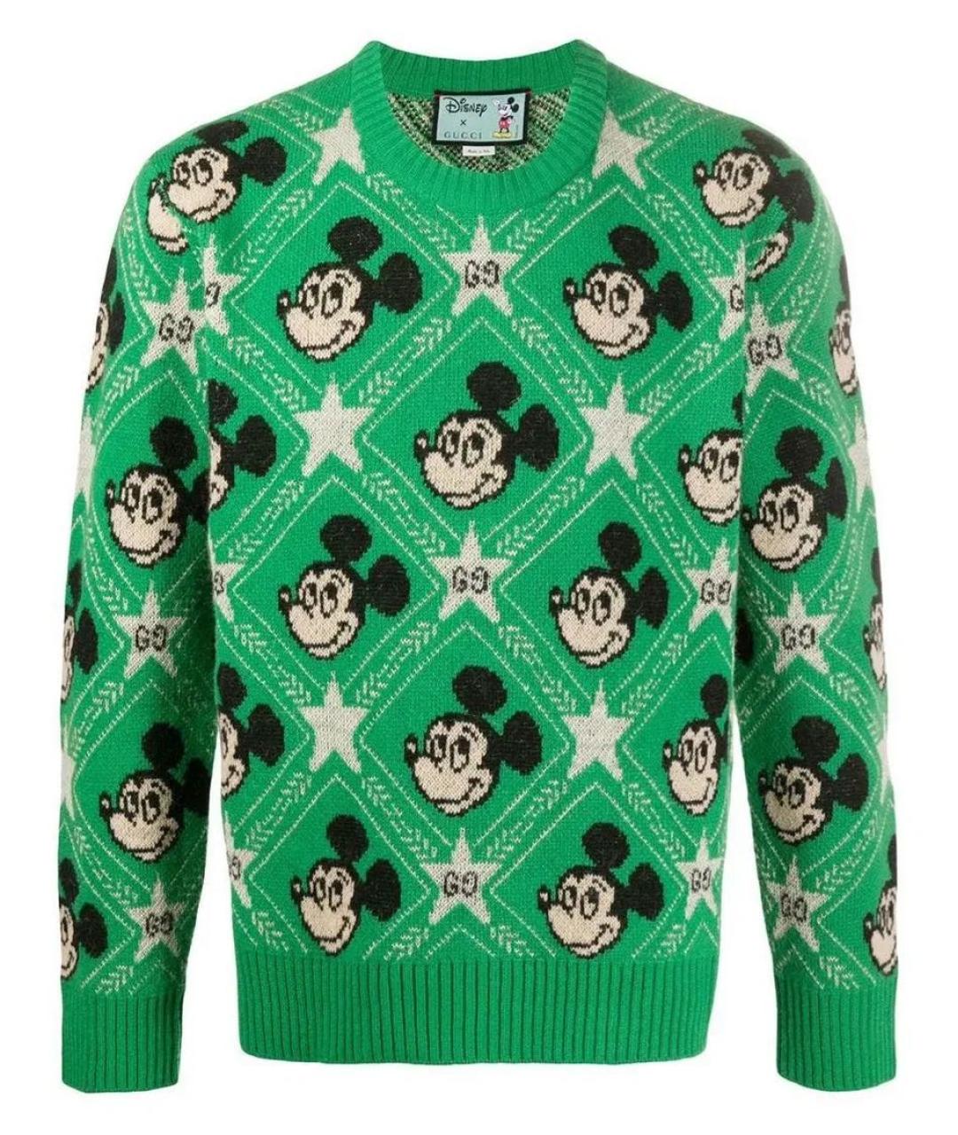 GUCCI Зеленый джемпер / свитер, фото 9