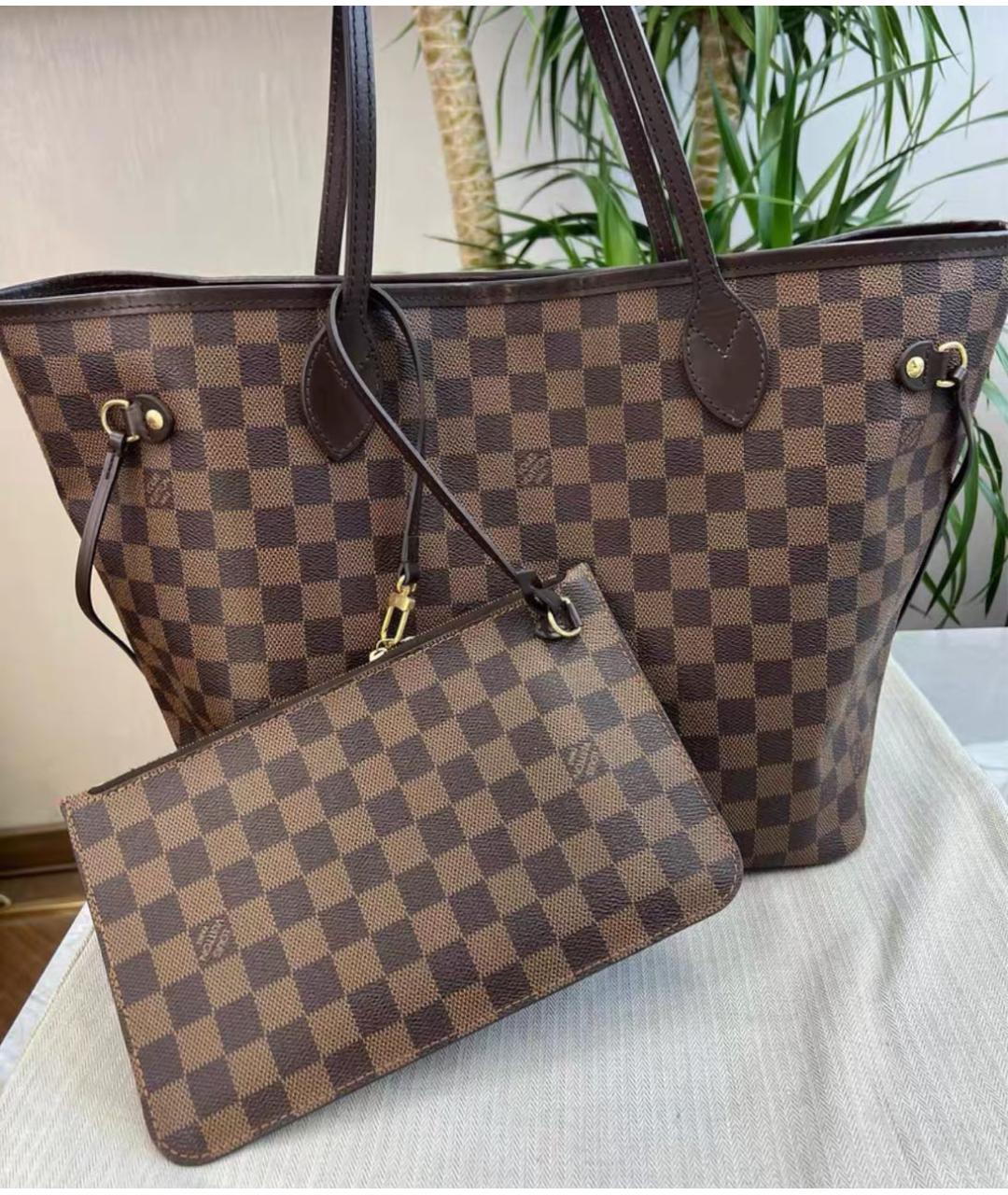 LOUIS VUITTON Коричневая сумка тоут, фото 9