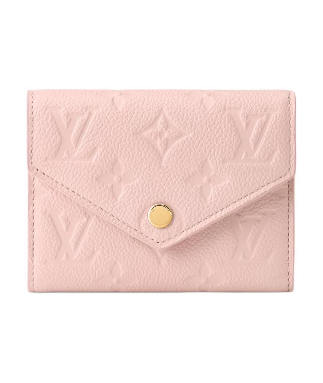 LOUIS VUITTON Розовый кожаный кошелек, фото 1