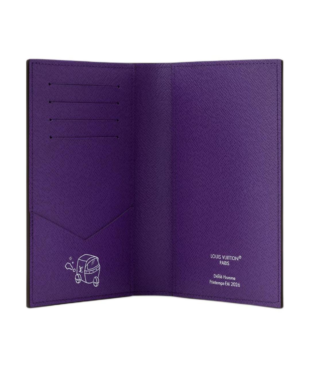 LOUIS VUITTON Фиолетовый кардхолдер, фото 4