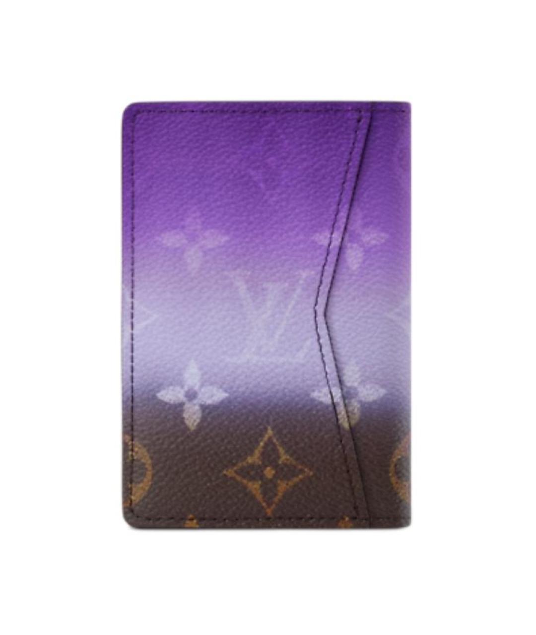 LOUIS VUITTON Фиолетовый кардхолдер, фото 4