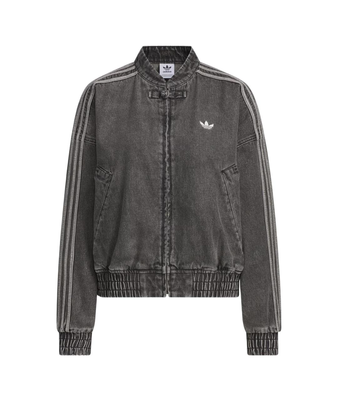 ADIDAS Антрацитовая деним куртка, фото 1