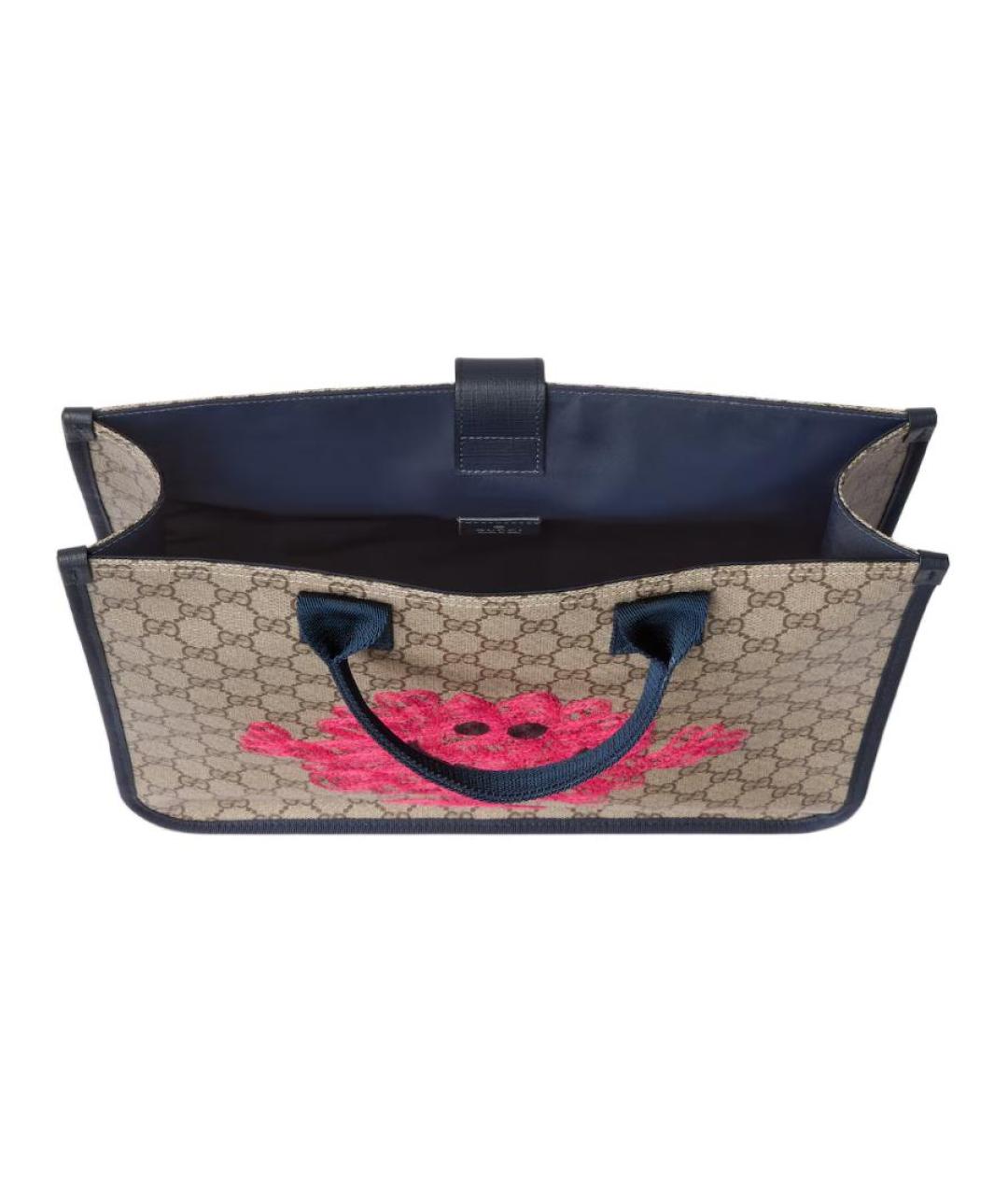 GUCCI Коричневая канва сумка через плечо, фото 4