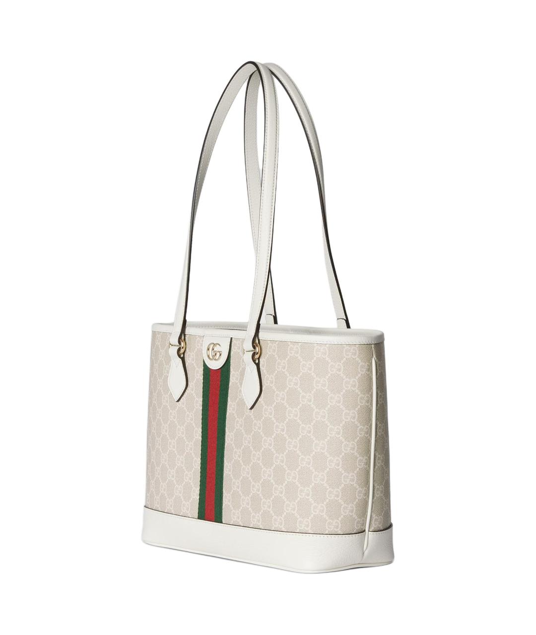 GUCCI Бежевая хлопковая сумка через плечо, фото 2