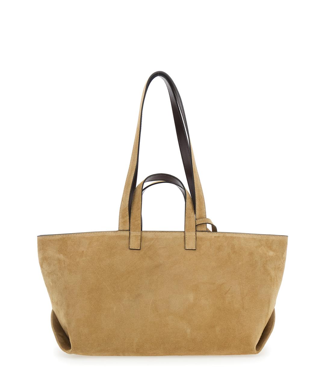 A.P.C. Бежевая кожаная сумка тоут, фото 2