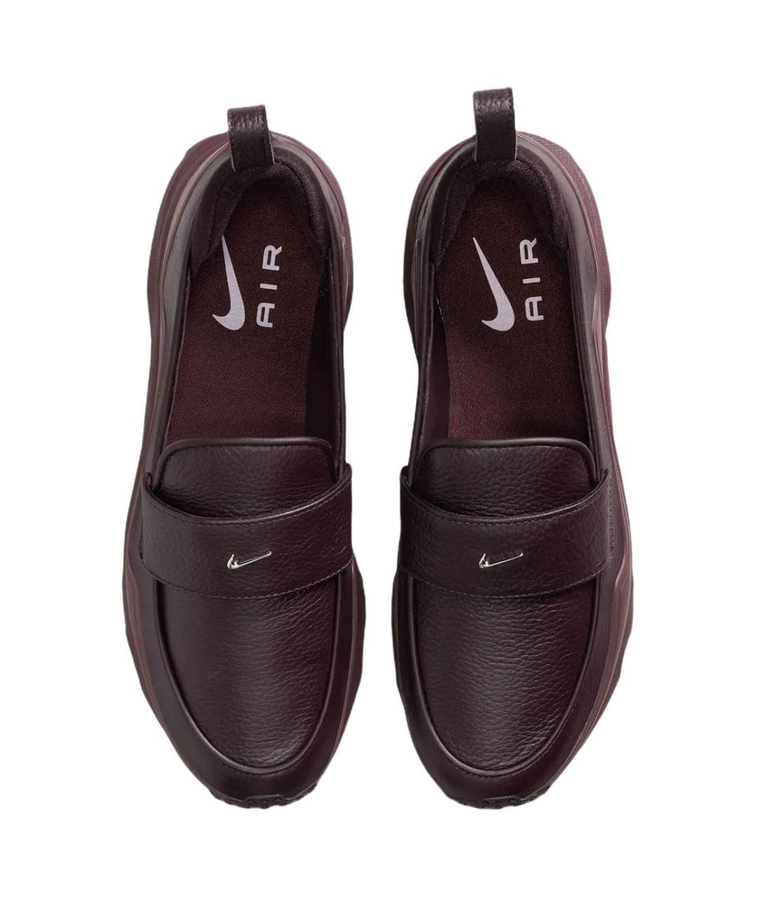 NIKE Бордовые кожаные лоферы, фото 4