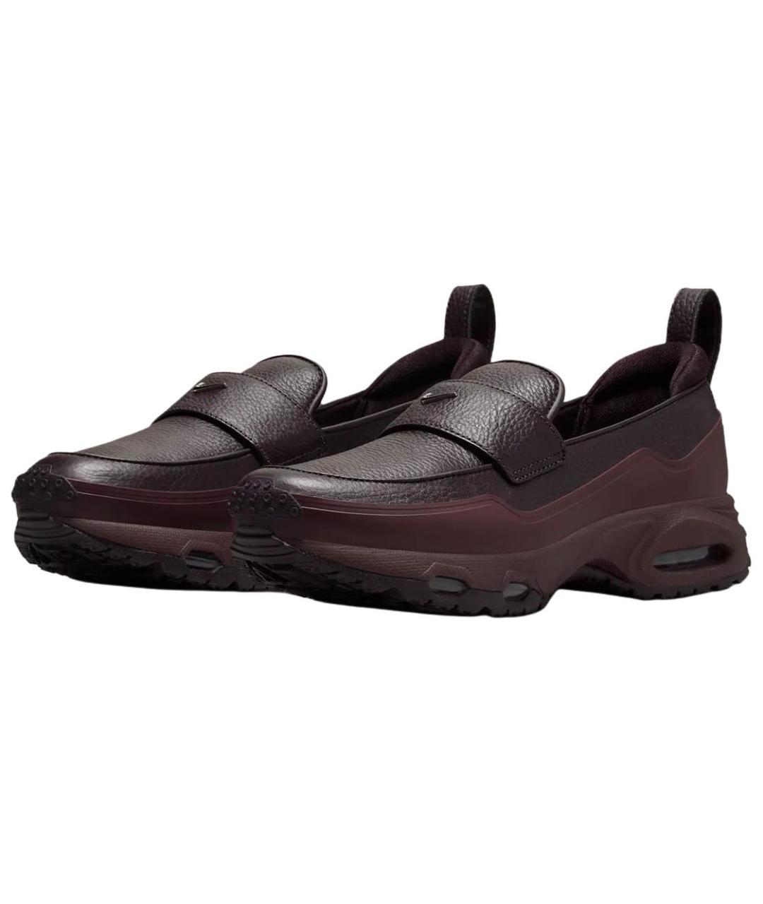 NIKE Бордовые кожаные лоферы, фото 3