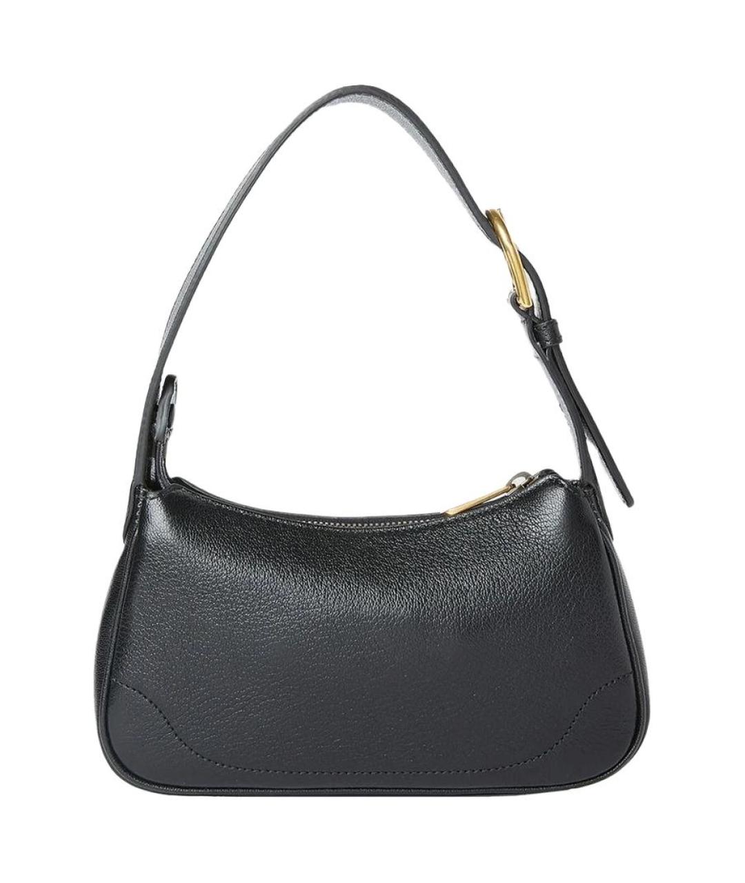 GUCCI Черная кожаная сумка через плечо, фото 3