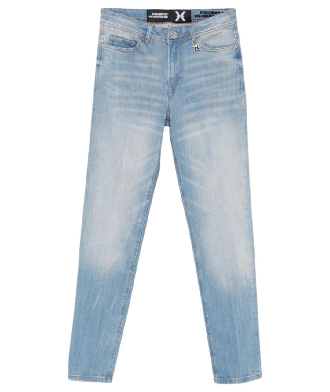 JOHN RICHMOND Голубые хлопковые прямые джинсы, фото 1