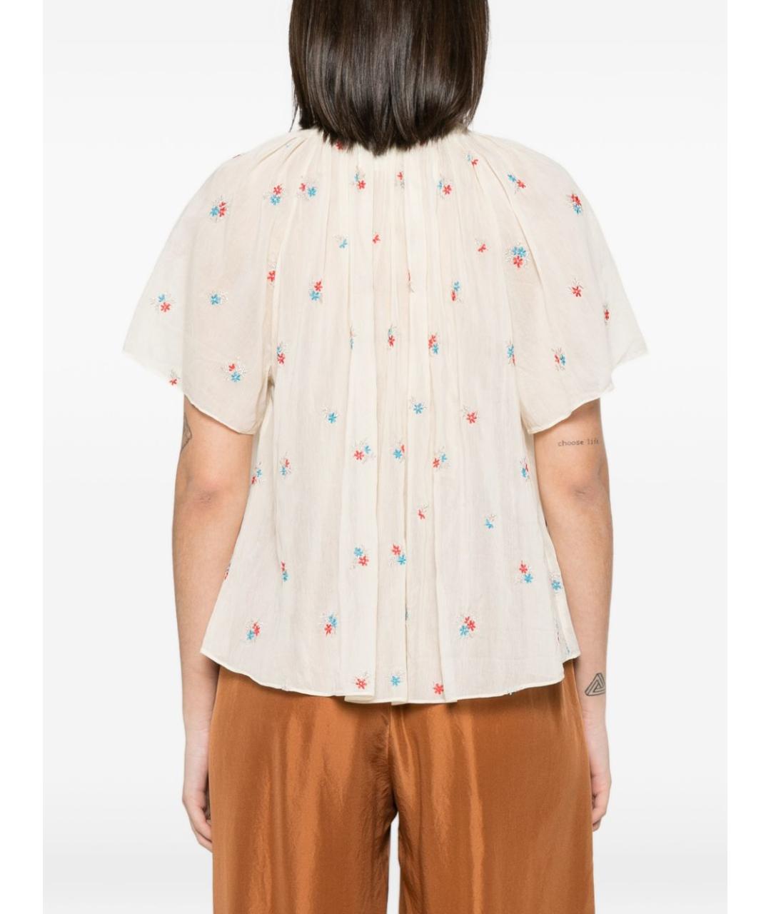 FORTE FORTE Бежевая хлопковая рубашка, фото 3