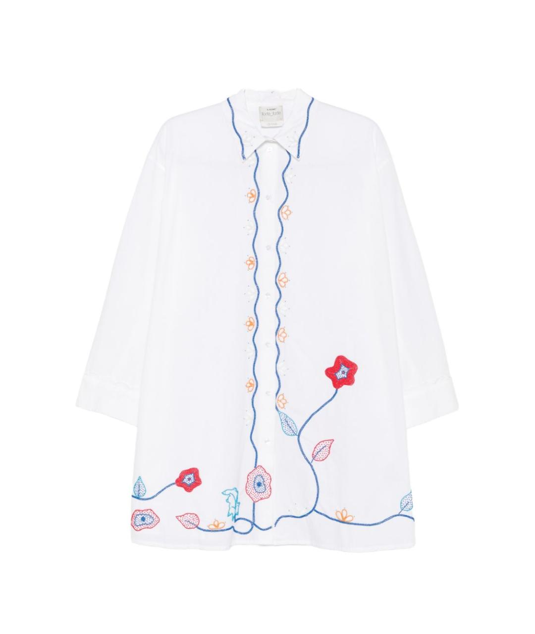 FORTE FORTE Белая хлопковая рубашка, фото 1