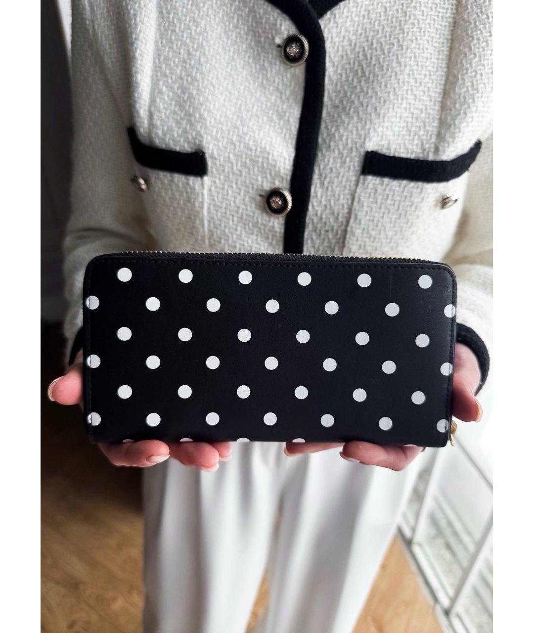 RALPH LAUREN Черный кожаный кошелек, фото 3