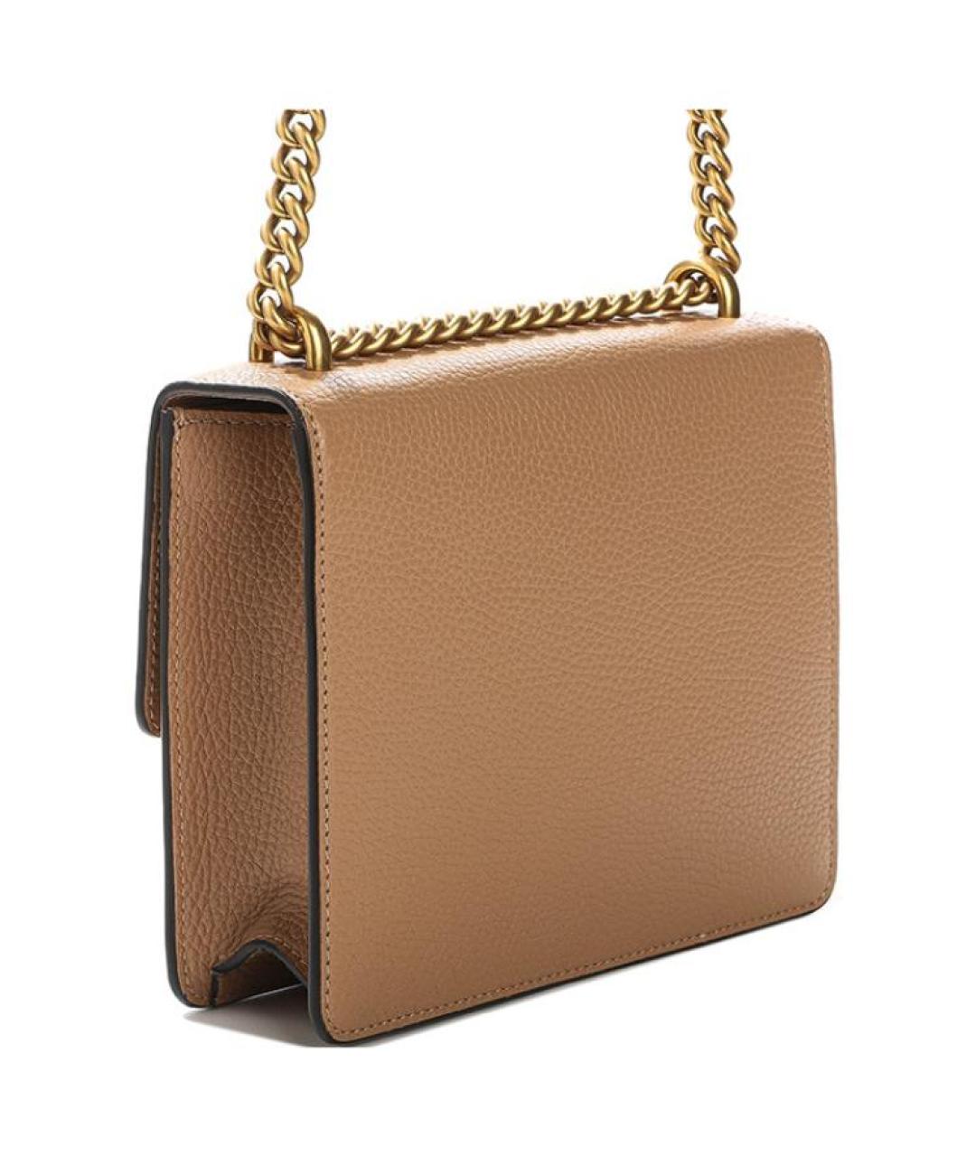 GUCCI Коричневая кожаная сумка через плечо, фото 3