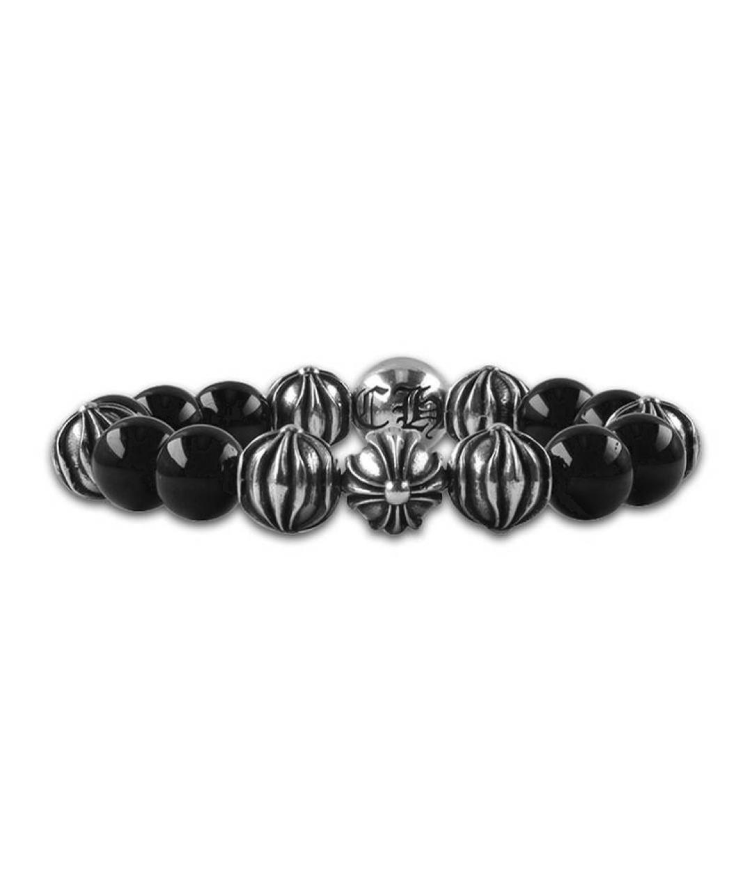 CHROME HEARTS Черный серебряный браслет, фото 1