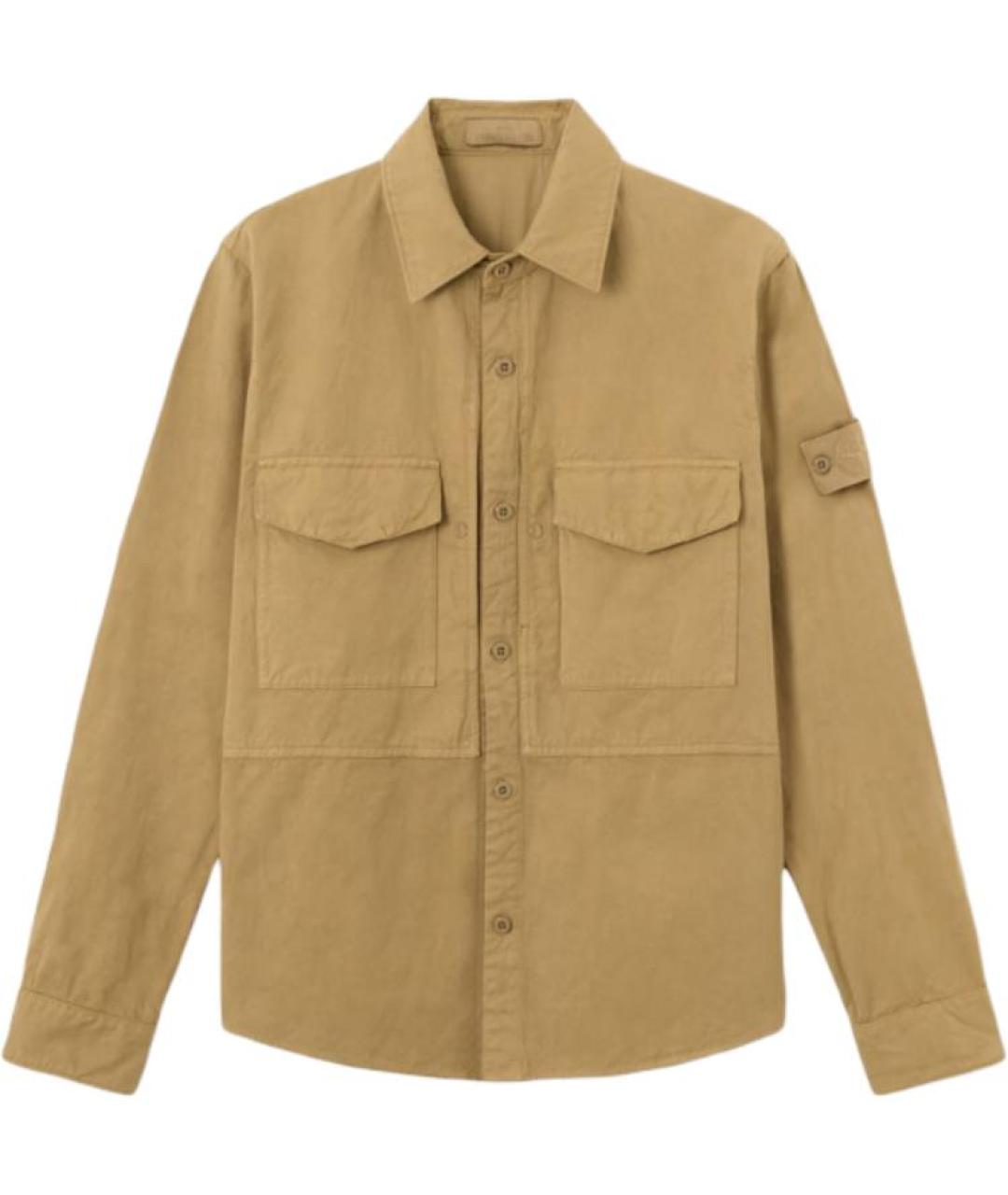 STONE ISLAND Бежевая классическая рубашка, фото 1