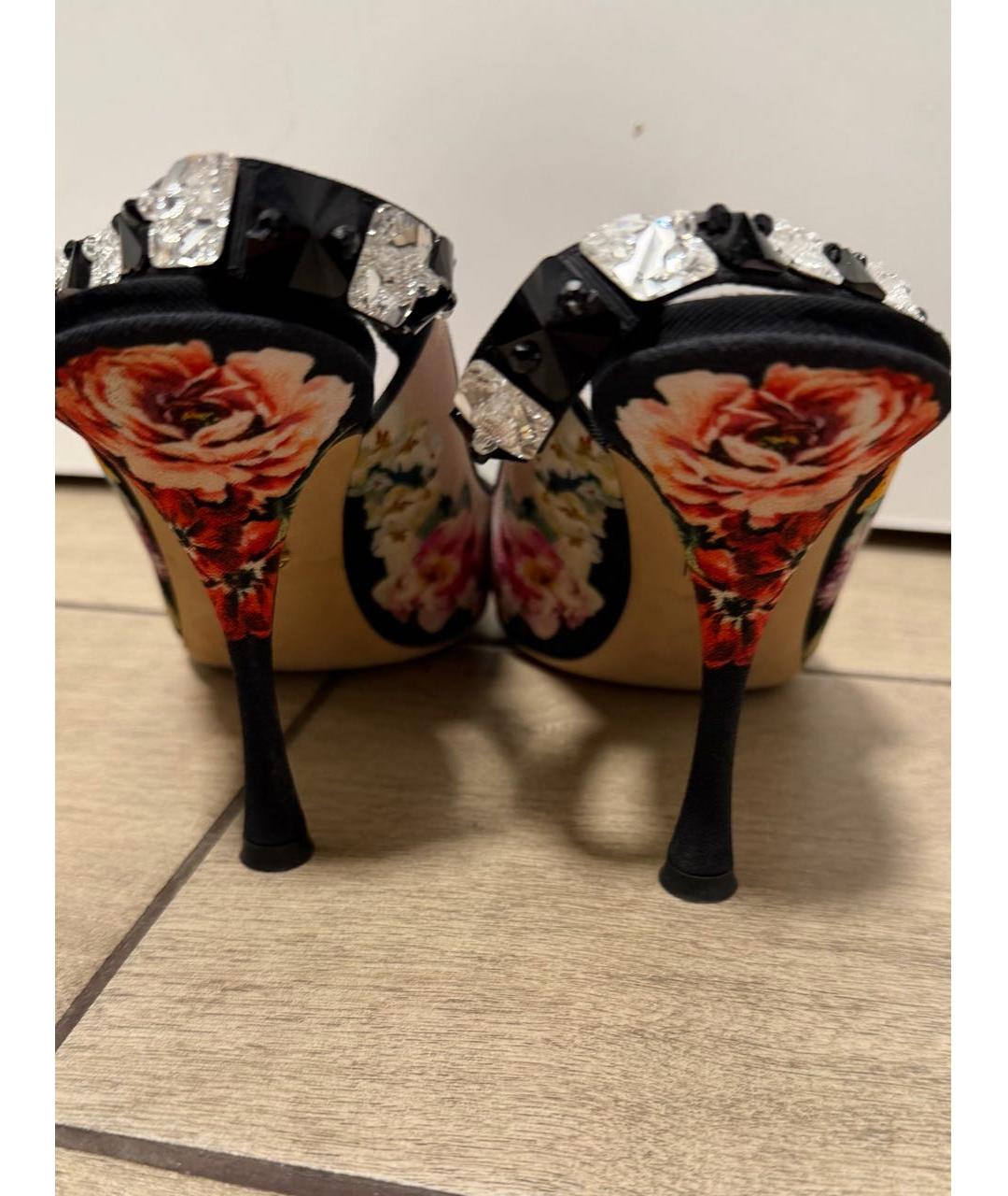 DOLCE&GABBANA Мульти текстильные туфли, фото 4